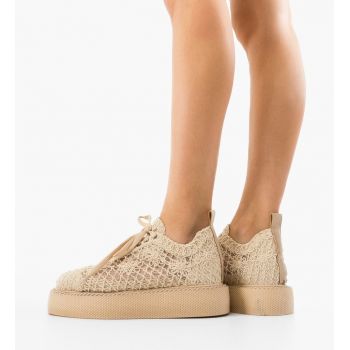 Pantofi Casual Ystory Bej 2