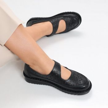 Pantofi dama casual Negri din Piele Ecologica Banva ieftini