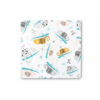 Pernuta inaltator pentru scaun copii Sensillo 32x32x8 cm cu husa detasabila din bumbac,prevazuta cu fermoar,curele reglabile de fixare Chameleon