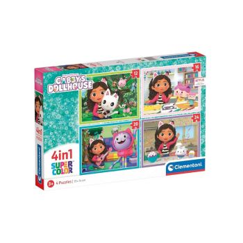 Puzzle Clementoni Gabbys Dollhouse 4 In 1 (21524)
