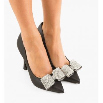 Pantofi stiletto dama Bradle Negri ieftini