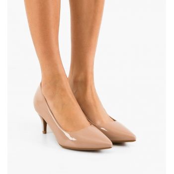 Pantofi stiletto dama Fiona Nude ieftini