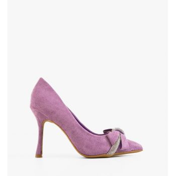 Pantofi stiletto dama Subhaa Mov ieftini