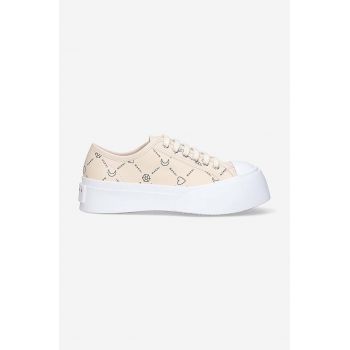 Marni sneakers din piele culoarea bej, SNZW003020.P4599.ZO019 SNZW003020.P4599.ZO019-cream de firma originali