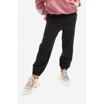 MCQ pantaloni de trening din bumbac Handsy culoarea negru, cu imprimeu 624628RSJ741000-BLACK de firma original