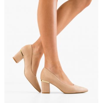 Pantofi dama Michi Bej ieftini