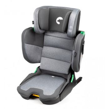 Scaun auto cu isofix Kidnort pliabil cu Tetiera reglabila 100-150 cm i-SIZE R-129 Mane Gray