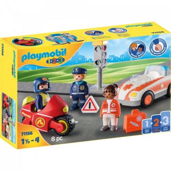 Set de joaca Playmobil 1.2.3, Eroi Salvatori