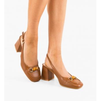 Pantofi dama Nasee Camel ieftini