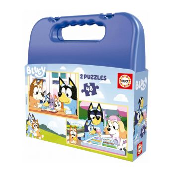 Puzzle Suitcase 2x48 Pcs Bluey (80-19831)