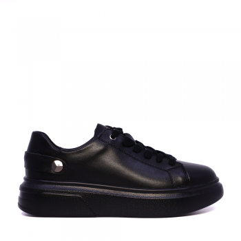Sneakers ușori Luca di Gioia negri din piele 1299DP2410N