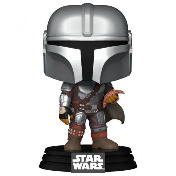 Figurina Funko POP! Star Wars: The Mandalorian - Mando Flying w/PouchVinyl Figure, 10cm