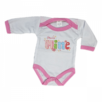 Body adorabil din bumbac pentru bebelusi fetite, cu mesajul , zYou re Mine,   0-3 luni
