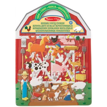 Melissa & Doug Reusable Puffy Stickers Farm (19408)