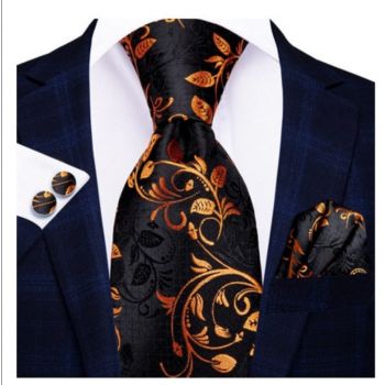 Set cravata + batista + butoni - matase - model 239