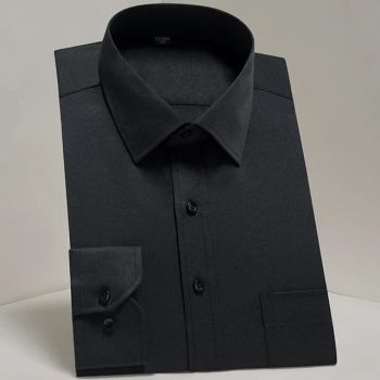 Camasa barbati neagra, stil clasic, marime 42 ieftina