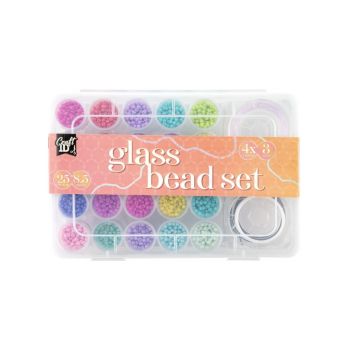 Craft ID Glass Bead MIX, 25 Colours (cr1406/ge)