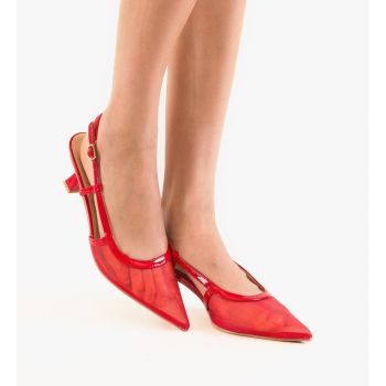 Pantofi dama Laure Rosii