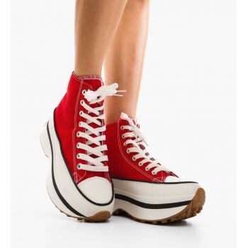 Pantofi sport Katheri Rosii