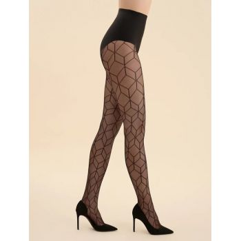 Ciorapi cu model geometric Gabriella 561 20 den