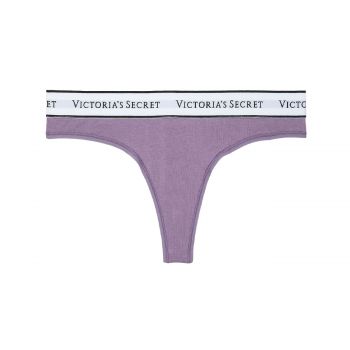 Logo cotton thong panty m