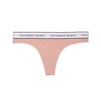 Logo cotton thong panty m