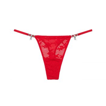 Twinkle bow lace thong panty s