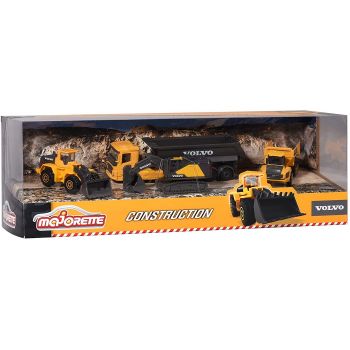 MAJORETTE SET 4 MASINUTE METALICE VOLVO 7.5CM