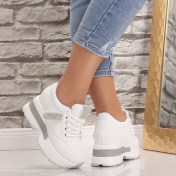 Sneakers dama cu platforma Albi din Piele Ecologica Atola de firma originali