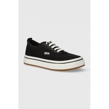 AMBUSH tenisi Vulcanized Lace Up Canvas barbati, culoarea negru, BMIA012S24FAB