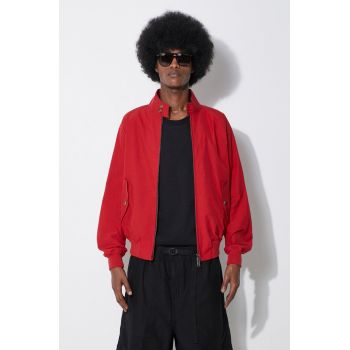 Baracuta geaca bomber G9 Cloth barbati, culoarea rosu, de tranzitie, BRCPS0001