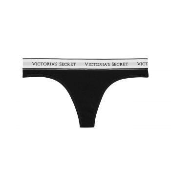 Logo cotton thong panty xs