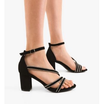 Sandale cu toc Lulit Negre