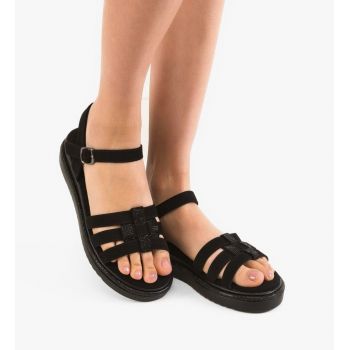 Sandale dama Milana Negre