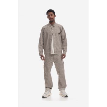 Stan Ray pantaloni de bumbac Stan Ray OG Painter SS23021DUS culoarea bej, drept SS23021DUS-DUS