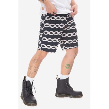 Stan Ray pantaloni scurți Painter bărbați, culoarea negru SS23013BLA-BLA