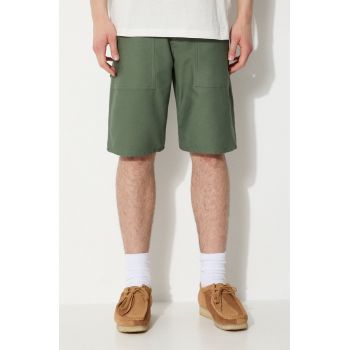 Stan Ray pantaloni scurti din bumbac Fatigue culoarea verde, SS19-5500