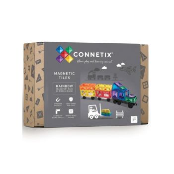 Connetix Transport Pack Rainbow 50 Pieces (ct-r-00050-tr)