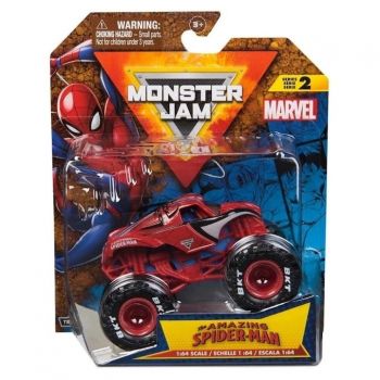 Masinuta Monster Jam 1:64 Marvel Single - Spider Man