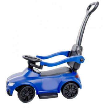Masinuta pentru copii Novokids Victory Car Albastru fara pedale, cu melodii si lumini, maner detasabil, greutate suportata 25 kg