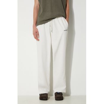 MKI MIYUKI ZOKU pantaloni Seersucker Trousers barbati, culoarea bej, drept, SEERSUCKER.TROUSERS