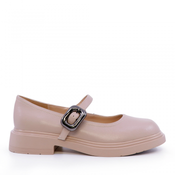 Pantofi Mary Jane femei Enzo Bertini taupe din piele 1129DP2409TA