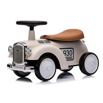 Premergator masinuta Retro Baby pentru copii, 18-30 luni, efecte sonore, alb