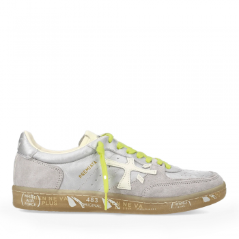 Sneakers femei Premiata BSKT Clay D argintii din piele 1699DP7320AG