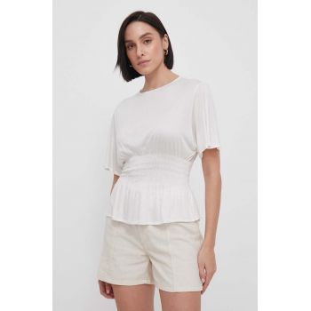 United Colors of Benetton tricou culoarea bej