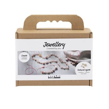 Creative Mini Craft Kit Jewellery Necklace And Bracelet Pink (977798)
