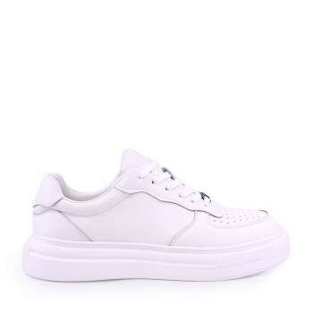 Sneakers ușori bărbați Benvenuti albi din piele 3859BP587A