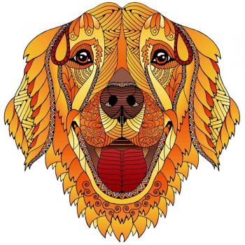 2D Mandala Puzzle - Câine