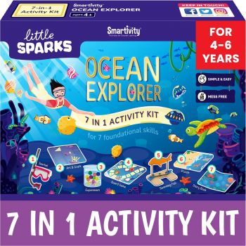 Explorator al Oceanelor. Fă-o singur! Constructor prefabricat din lemn. STEM / Kit DIY pentru copii peste 4 ani.