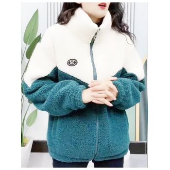Jacheta verde cu alb, de dama, Marianne, marime XXXL